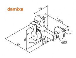 MONOMANDO DUCHA PINE DAMIXA